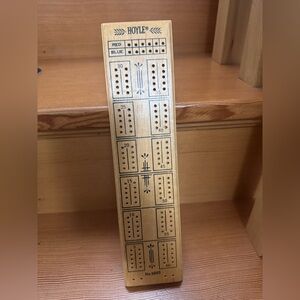 VTG Wood Cribbage Board